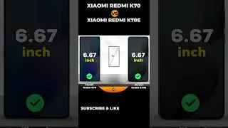 Xiaomi Redmi K70 vs Xiaomi Redmi K70E 