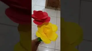 kerajinan tangan bunga mawar dari origami#shorts#