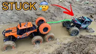 Rc 4x4 Pulling Rc 4x2 | Rc car Rescue 🫨