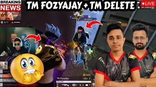 TM DELETE  MADE A HISTORICAL RECORD | 8 KILLS | TM DELETE | FOZYAJAY | THE MAFIA | ESPORTS FAMILY |