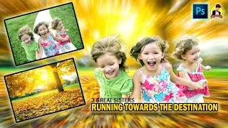 How To Use Radial Blur In Photoshop | How To Remove Background in Photoshop | Combined Tutorial