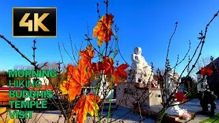 Morning Hiking and buddhis temple visit 4K 60fps