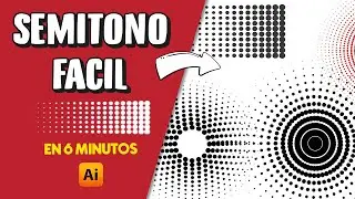 Crear semitono en Illustrator con PUNTOS Y LINEAS