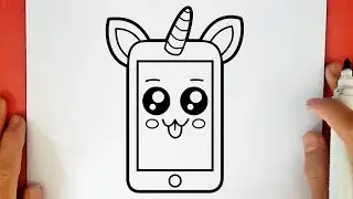 COMO DESENHAR UM CELULAR UNICÓRNIO KAWAII