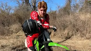 KLX230r in the Water: #klx230r and #klx300r #kawasaki #February #2024 #virginia #fun #water