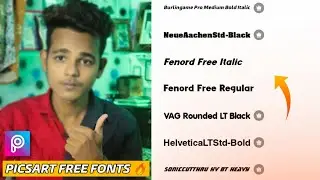 Picsart Custom Fonts Free Download Without Link / Picsart Font Free Download 