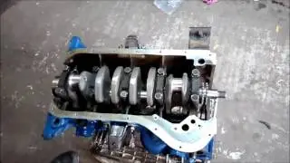 TRT pistons with a 7 mm pin offset. Installing a 2103 crankshaft in a 2101 block.