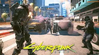 Adam Smasher VS NCPD | Cyberpunk 2077 Phantom Liberty