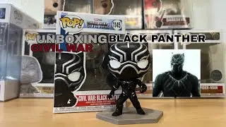 UNBOXING FUNKO POP! CIVIL WAR BLACK PANTHER FSE | Captain America Civil War Funko Pops | shwdrdge