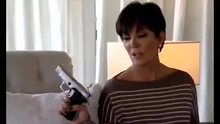 stan twitter: kris jenner holding a gun