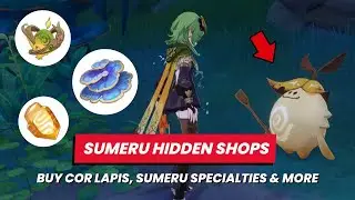 9 HIDDEN SHOPS IN SUMERU // Buy Craftable Weapons, Mushroom, Cor Lapis and more 🌱 Genshin Impact 3.0