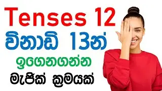 12 English Tenses In Sinhala With Examples | All English Tenses In 13 Minutes | English Sinhalen