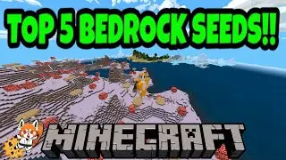 5 AMAZING Minecraft Seeds Bedrock!!