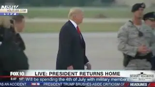 Трамп заблудился когда вышел из самолета