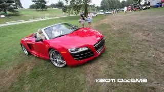 Audi R8 Spyder-Start up & Drive-away from Grand Prix