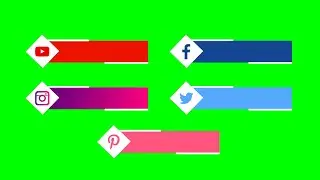 All Social Media Lower Thirds Green Screen 2021 | Green Screen | Lower Thirds