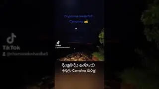 Camping from top of Diyaluma waterfall Sri Lanka