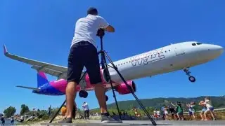 Why this Planes is flying to Low at Skiathos Airport