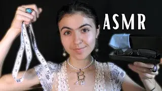 ASMR || face measuring & glasses fitting
