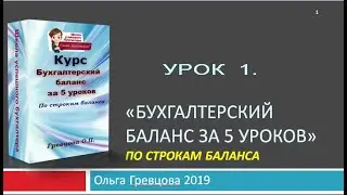Бухгалтерский баланс за 5 уроков Урок 1. Активы, Пассивы и их баланс.Бухгалтерский баланс