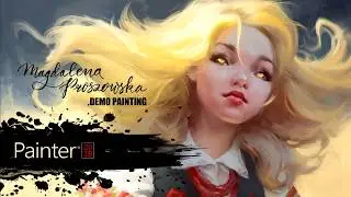 Magdalena Proszowska tests Corel Painter 2018's natural media tools