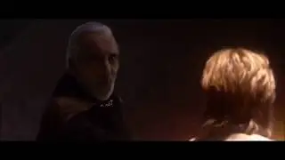 Obi-Wan vs Dooku  but everytime their lightsabers clash jawa noises play