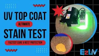 Stain Testing UV Top Coat | Grind & Seal