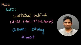 Live on 1st May: Statistical Tests: Part 2