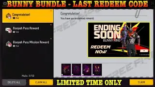FREE FIRE REDEEM CODE TODAY October 20 | FF REWARDS REDEEM CODE | FF REDEEM CODE BUNNY BUNDLE