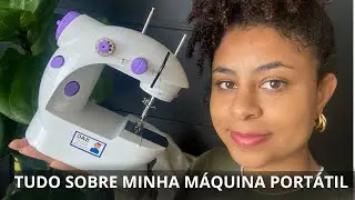 Tutorial de como usar mini máquina de costura portátil. Máquina perfeita pra quem não sabe costurar