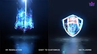 After Effects Template: Glitch Futuristic Logo Reveal