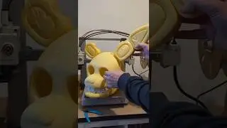 3D printed FNAF Spring Bonnie helmet Five Nights at Freddy's (Fazbear, Chica, Foxy Head, Mr. Cupcake