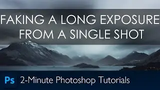 Faking a Long Exposure from a single image | Photoshop Trick