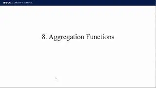 Access Query Aggregation Functions Video