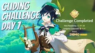 Genshin Impact: Gliding Challenge Day 7: Leap of Faith (Gold)