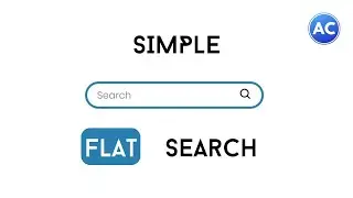 How to make a Simple Design Flat Search box | HTML & CSS | Very easy | Abhicoder