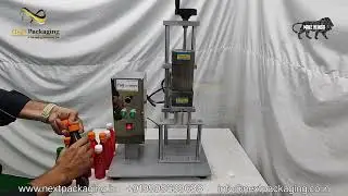 Soda, juice bottle screw capping machine | Table top screw capper for beverage industry