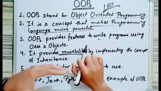 what is OOPs | Features of OOPs | Example of OOPs programming 