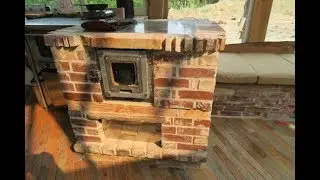 Tiny Masonry Cook Stove for Heating, Cooking, Hot Water
