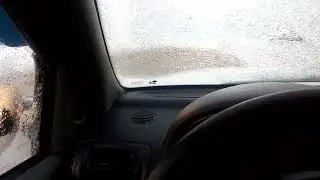 Обледенение машины.
