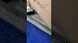 Прессовый узор на машине 💙 Пряжа полумеринос Италия https://vk.com/magicyarnekb