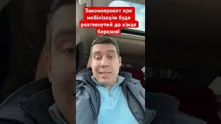 Законопроект про мобілізацію буде прийнятий до кінця березня! 