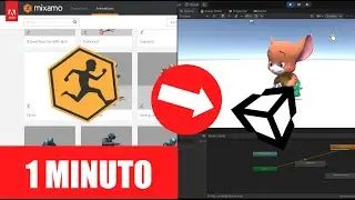 Como descargar animaciones de Mixamo a Unity en 1 minuto