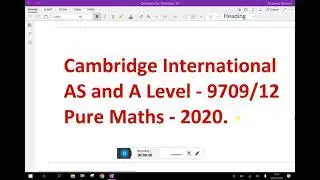 Exam Solved paper : ( IGCSE A and As Level Maths paper ) - 4.