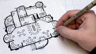 How To Draw a Sci-fi Building Map!