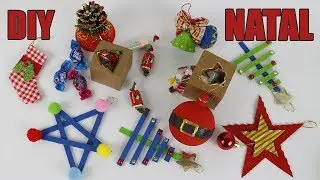 Faça Você mesmo 9 IDEIAS LINDAS E DIFERENTES para o NATAL. Reutilizando materiais.