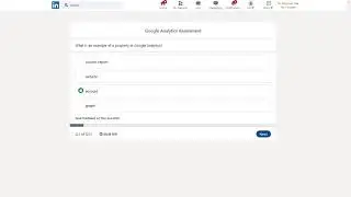 Linkedin Google Analytics Assessment Test