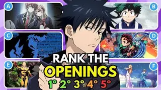 RANK THE ANIME OPENING WITHOUT KNOWING THE NEXT ONE!🔥