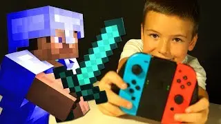 Minecraft MINI GAMES with Parents - NINTENDO SWITCH
