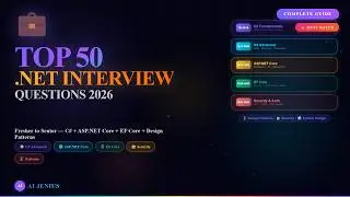 Top 50 .NET Interview Questions 2026 — C#, ASP.NET Core, EF Core, Design Patterns